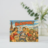 Carte postale coquine classique de Blackpool (Debout devant)