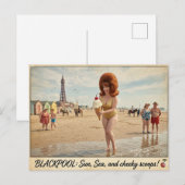 Carte postale coquine classique de Blackpool (Devant / Derrière)