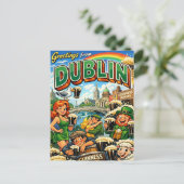 Carte postale coquine classique de Dublin (Debout devant)