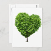 Carte Postale coração ecologico (Devant / Derrière)