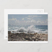 Carte Postale Corail et vagues (Devant / Derrière)