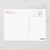 Carte Postale Corail rose Motif Gold Circle (Dos)