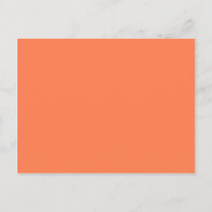 Carte Postale Corail (rose orange) Couleur solide