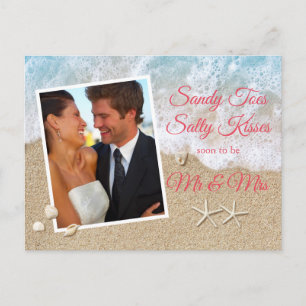 Carte Postale Coral Beach Waves Sandy Tots Salty Kisses Photo