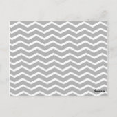 Carte Postale Coral Grey Chevron Elephant Parfait jeu de prix (Dos)
