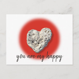 Carte Postale Coral Rock Heart Vous Êtes Mon Bon Script Moderne