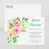 Carte Postale Coral Rose Floral Événement Business Promotion (Devant / Derrière)