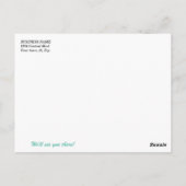 Carte Postale Coral Rose Floral Événement Business Promotion (Dos)