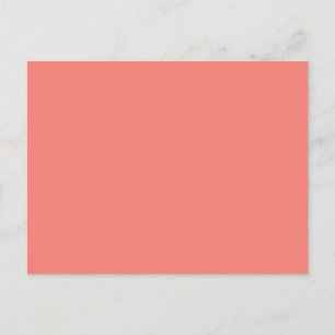 Carte Postale Coral rose haut de gamme couleur
