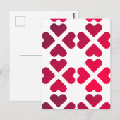 Carte Postale corazones de amor (Devant / Derrière)