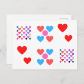 Carte Postale Corazones postales de Tarjeta (Devant / Derrière)