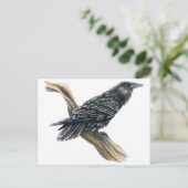 Carte Postale Corbeau (Debout devant)