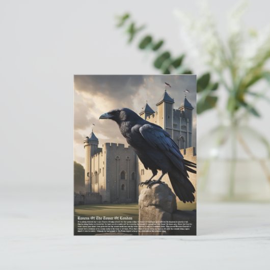 Carte Postale Corbeau (Debout devant)