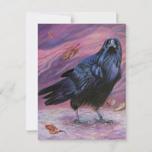 Carte postale Corbeau