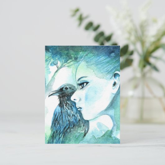 Carte Postale Corbeau (Debout devant)