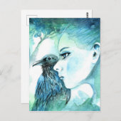 Carte Postale Corbeau (Devant / Derrière)