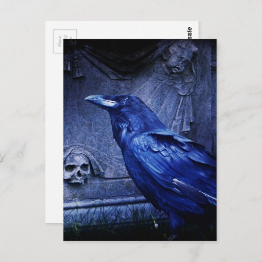 Carte Postale Corbeau à Tombstone (Devant / Derrière)