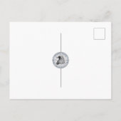 Carte Postale Corbeau avec chapeau au printemps avec fleurs (Dos)