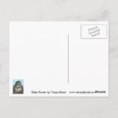Carte Postale Corbeau bébé (Dos)