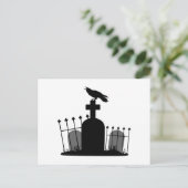 Carte Postale Corbeau de cimetière (Debout devant)
