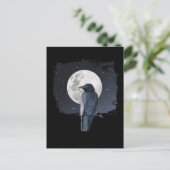 Carte Postale Corbeau de la forêt Lune froide (Debout devant)
