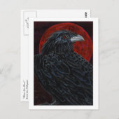 Carte Postale Corbeau de lune de sang (Devant / Derrière)