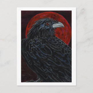 Carte Postale Corbeau de lune de sang
