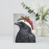 Carte Postale Corbeau de Noël (Debout devant)