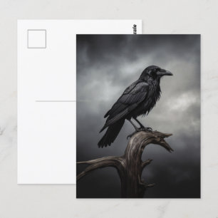 Carte Postale Corbeau d'Halloween