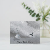 Carte Postale Corbeau et girouette (Debout devant)