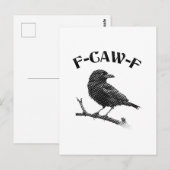 Carte Postale Corbeau F-CAW-F (Devant / Derrière)