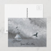 Carte postale Corbeau & girouette (Devant / Derrière)