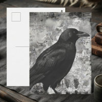Corbeau gothique onyx lunatique en détresse