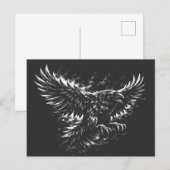Carte Postale Corbeau gothique – par BurnsInHell (Devant / Derrière)