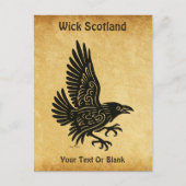 Carte Postale Corbeau norrois dansant (Devant)