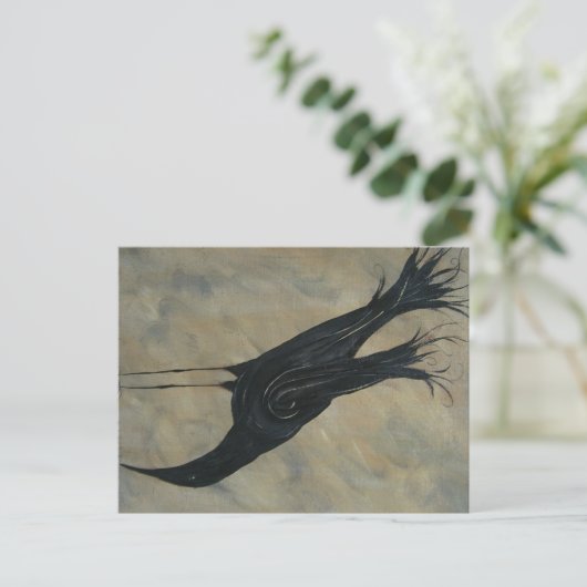 Carte Postale Corbeau primitif (Debout devant)