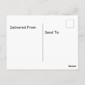 Carte Postale Corbeau tenant un ballon jaune heureux casquette d (Dos)