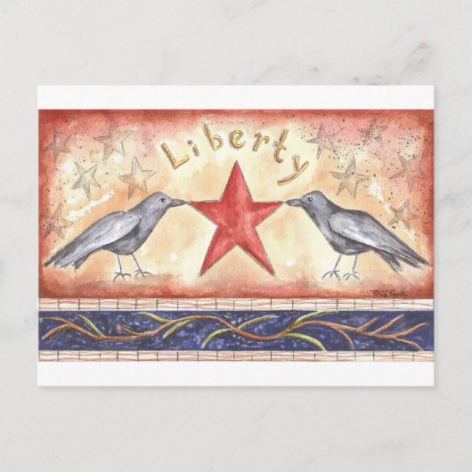 Carte Postale Corbeaux de la Liberté (Devant)