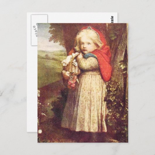 Carte Postale Corbeille de serrage rouge (Devant / Derrière)