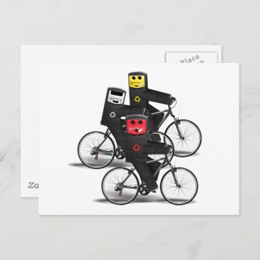 Carte Postale Corbeilles cyclables (Devant / Derrière)