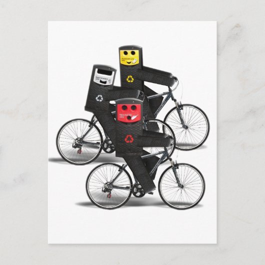 Carte Postale Corbeilles cyclables (Devant)