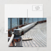 Carte Postale corde de bateau à voile (Devant / Derrière)