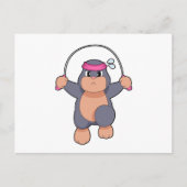 Carte Postale Corde de fitness pour taupe (Devant)