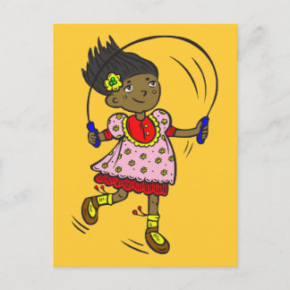 Carte Postale Corde de saut de fille