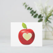 Carte Postale Corde du coeur pomme rouge (Debout devant)
