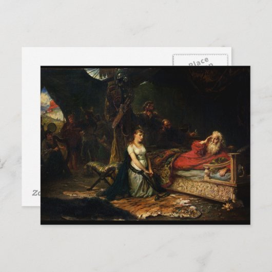 Carte Postale Cordelia and King Lear (Devant / Derrière)