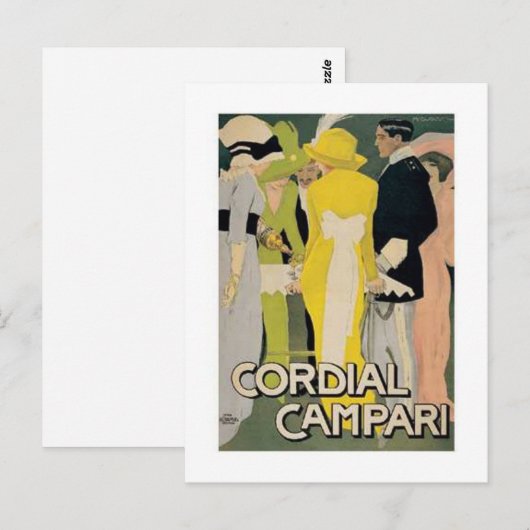 Carte Postale Cordial Campari 2 (Devant / Derrière)