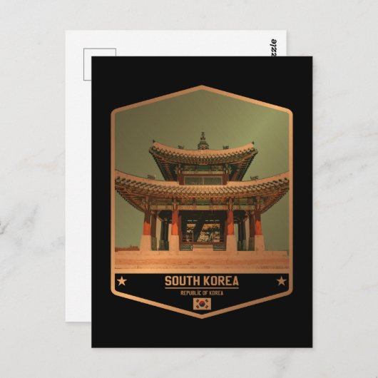 Carte Postale Corée du Sud (Devant / Derrière)