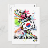 Carte Postale Corée du Sud (Devant / Derrière)