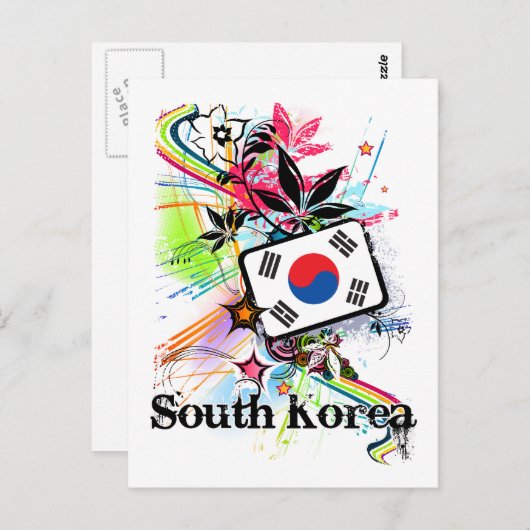 Carte Postale Corée du Sud (Devant / Derrière)